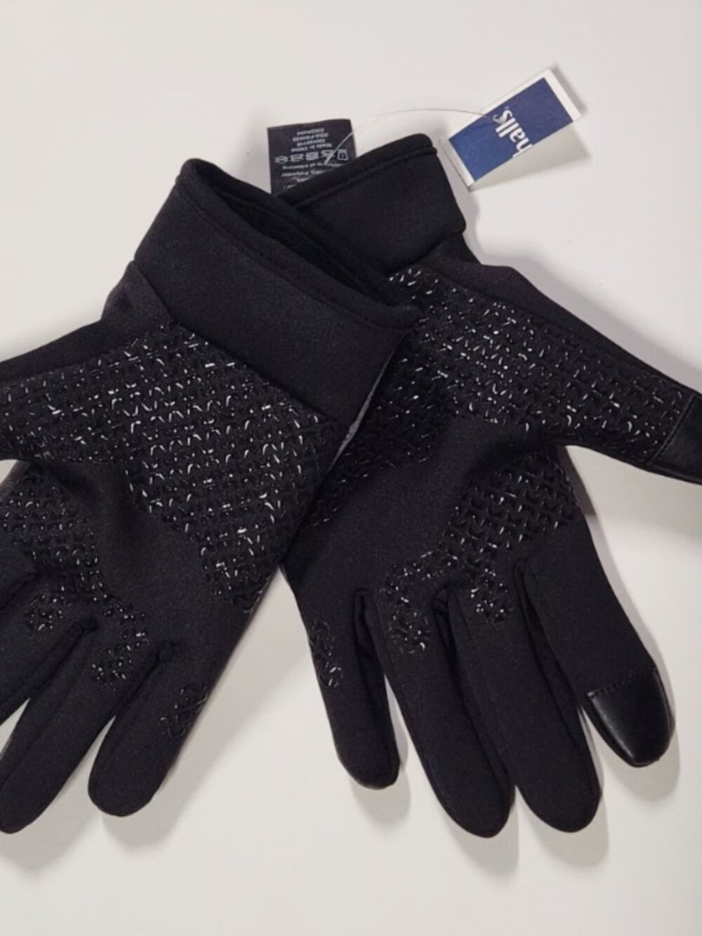 NWT RBX X-Heat Thermal Performance Gloves Gray Black Touchscreen Grip S/M